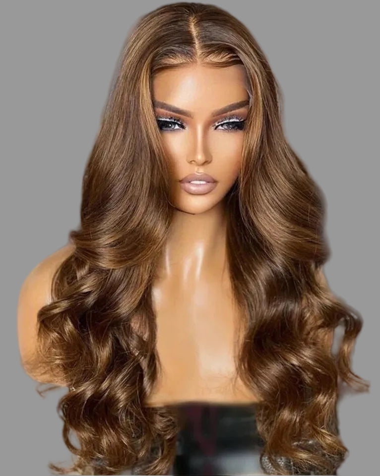 Honey Brown Body Wave Wig